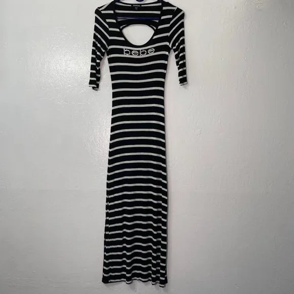 bebe black and white striped dress Mebie Baby Navy Stripe Summer Dress, Linen, Baby - Kids